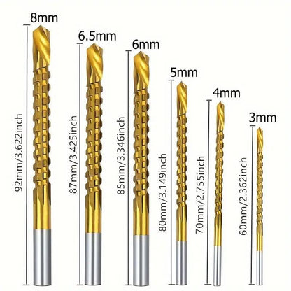 🔥Limited Time 50% Off✨🛠️ 6-Piece Serrated Side-Cutting Drill Bit Set
