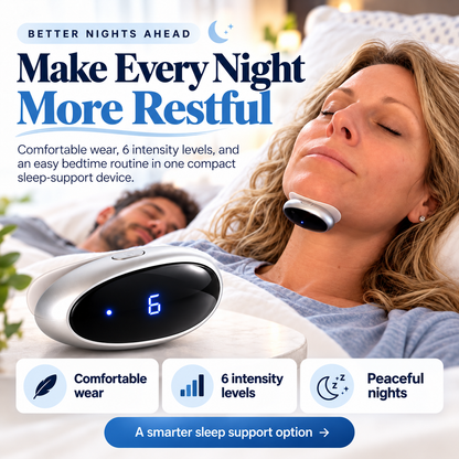 💤Under-Chin Snoring Support Device – Compact 6-Level Adjustable Sleep Accessory