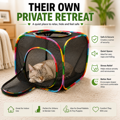 🐱The Cozy Foldable Hideaway Your Cat Will Love
