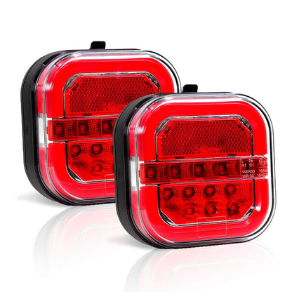 🚚 Wireless Magnetic Trailer Light Kit – Rechargeable LED Brake, Turn & Tail Lights