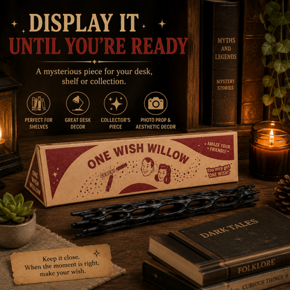✨ One Wish Willow – Breakable Mystery Wish Prop With Retro Gift Box