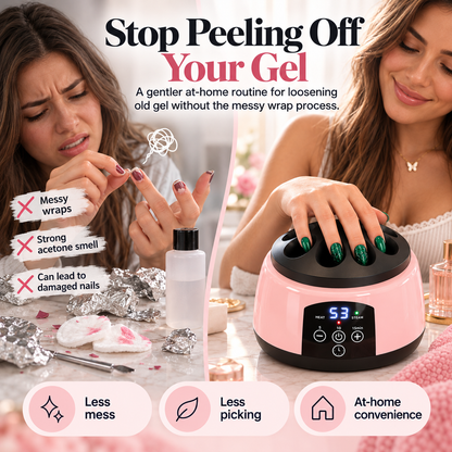 💅Electric Gel Nail Polish Steam Remover – At-Home Manicure Removal Device