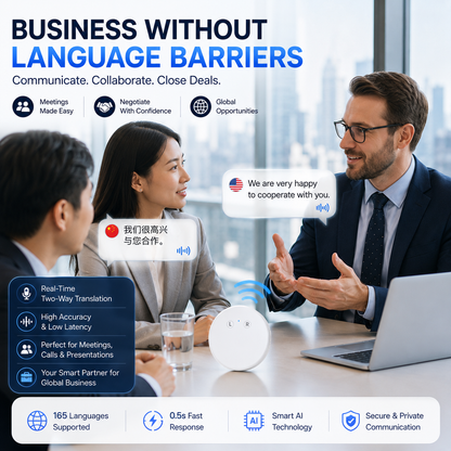 🌍 AI Language Translator Device – Real-Time Two-Way Voice Translator with Multi-Language Support 🎙️