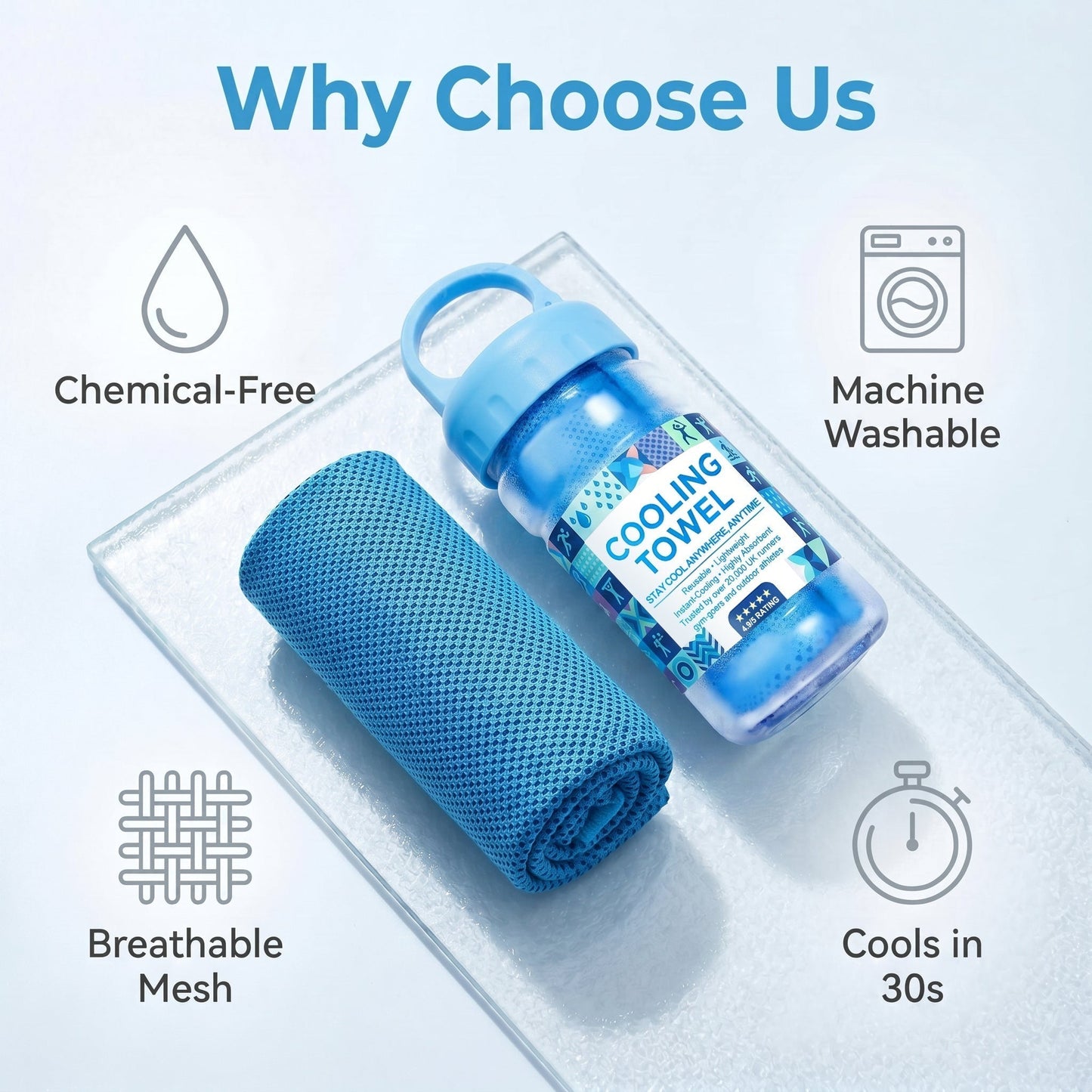 ✨⏰Last Day Buy 1 Get 1 Free❄💦Cold Sweat Towel You Can Use Anywhere, Anytime! Reusable Soft Absorbent Cooling Portable– US Ready!