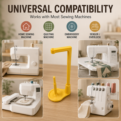 🧵Universal Sewing Machine Thread Holder – Stable Spool Stand for Quilting & Crafting