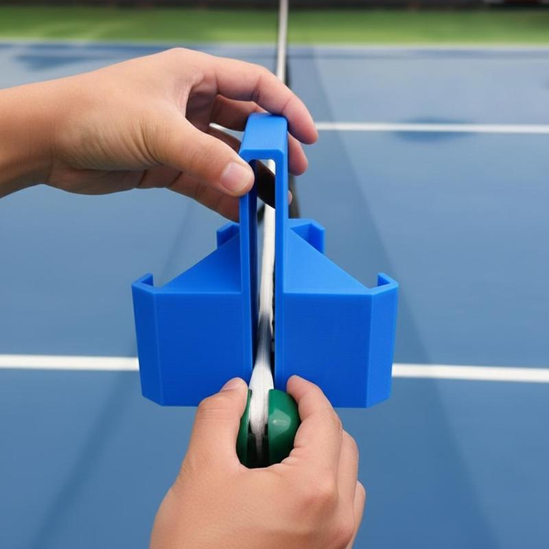 Dual-Slot Tennis Net Post Phone Mount for Match Recording