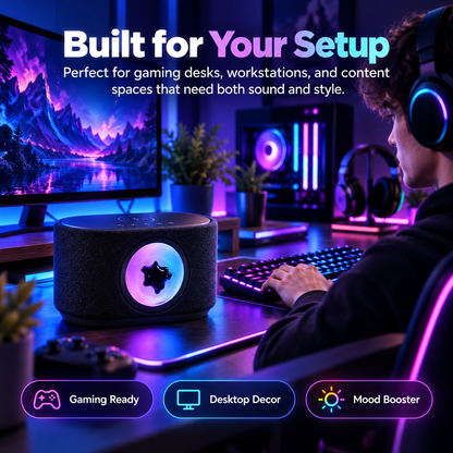 🎵✨ 30W Magnetic Fluid Bluetooth Speaker | Sound-Reactive Ferrofluid Display, RGB Lights & Wireless Charging 🔊⚡