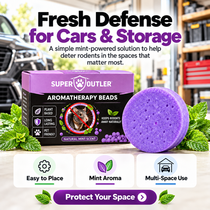 🐭🚫 Keep Mice & Rats Away! 🌿💜 Natural Peppermint Rodent Repellent Pucks 🚗🛡️ Protect Your Car Engine, Garage & Home 🏡✨ Long-Lasting Fresh Mint Scent