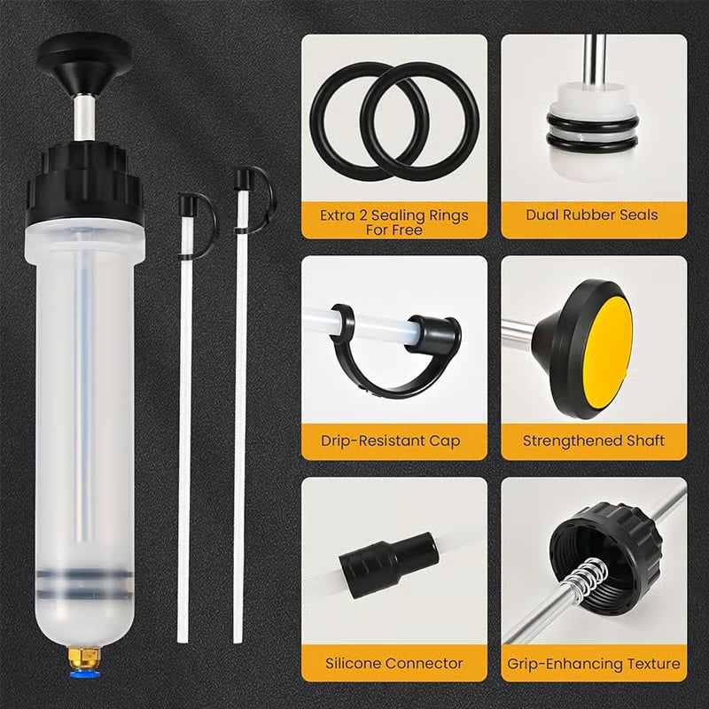 🛠️Professional Syringe Pump – Brake Fluid Extractor & Filler for Automotive