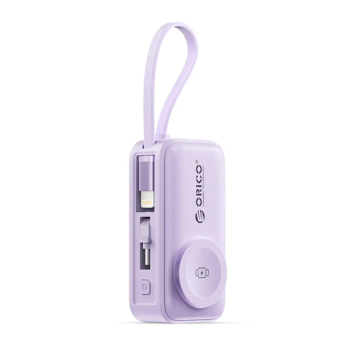 🔋4-in-1 Folding Chargeable Portable Power Bank with Integrated Cable