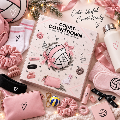 🏐 24-Day Volleyball Countdown Gift Box – Game-Day Favorites