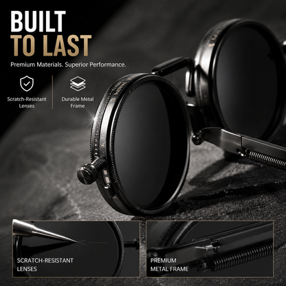 Hand-adjustable ND9-grade UV-blocking polarized sunglasses