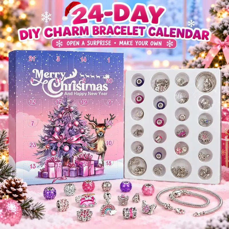 🎄24-Day Christmas DIY Charm Bracelet Advent Calendar🎁