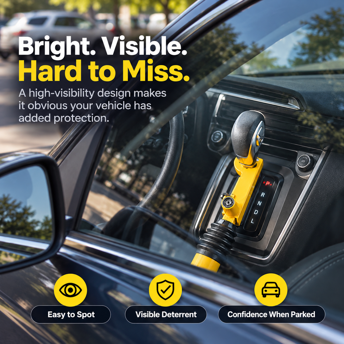 🚗🔒 Heavy-Duty Anti-Theft Gear Shift Lock 🔐🛡️ | Universal Car Security Lock 🚘✨ Easy Installation & Keyed Protection 🔑💪