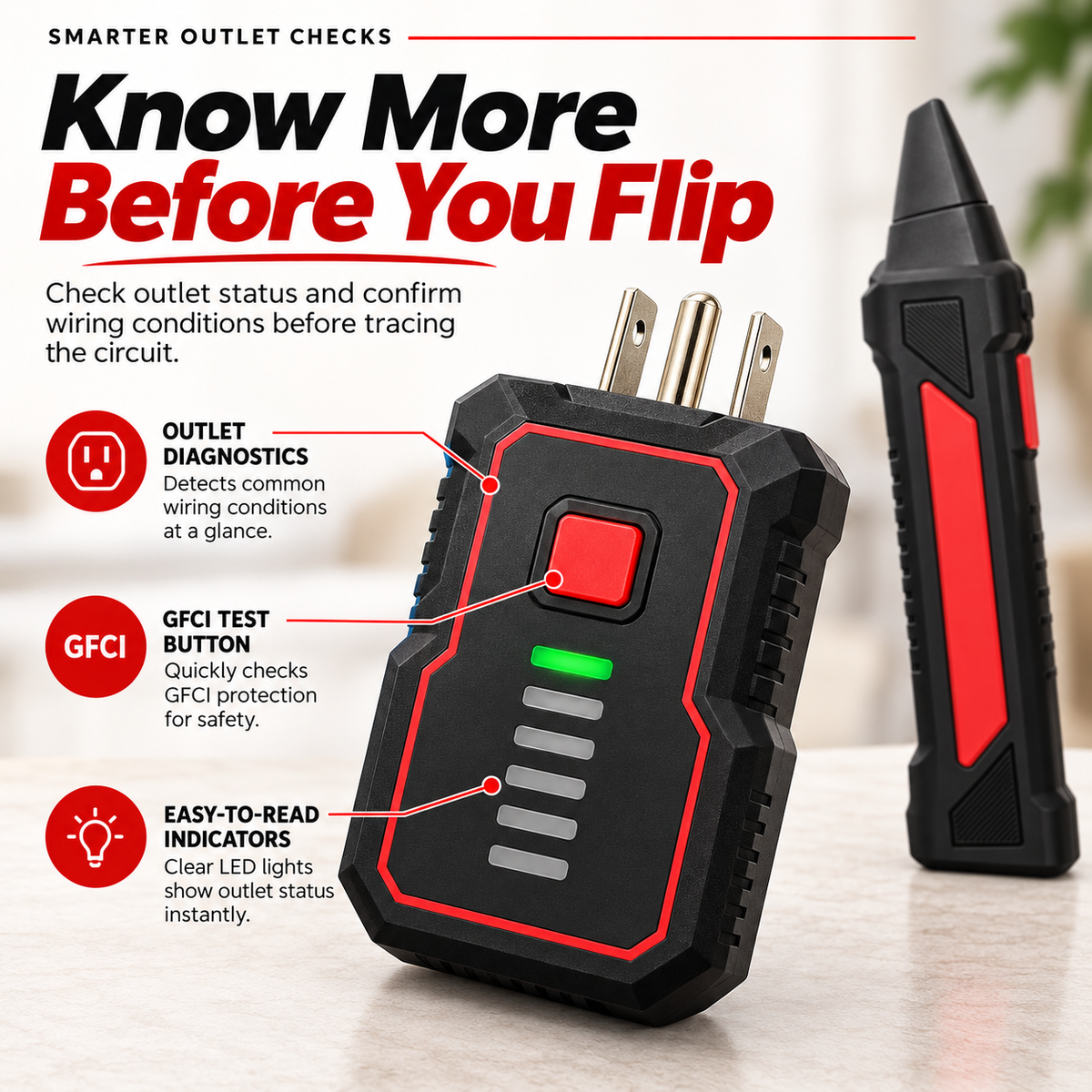 ⚡ Circuit Breaker Finder Kit – Fast & Accurate Electrical Circuit Tracer with Receiver, Outlet Tester & Accessories for Homeowners and Electricians