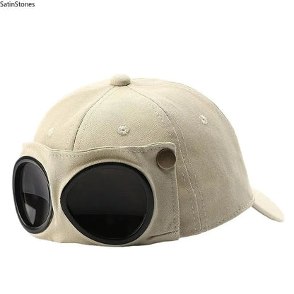 🧢2-in-1 Pilot Baseball Cap