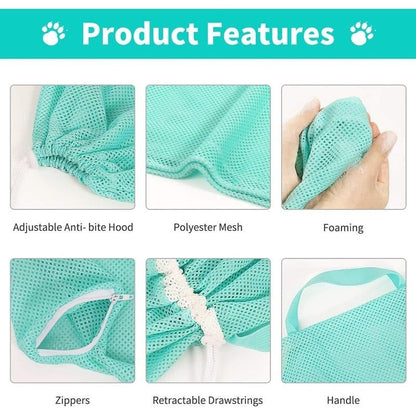 Hot Sale on Pet Supplies🐾🐶Cat Bathing & Grooming Bag – Adjustable, Breathable, Anti-Bite & Anti-Scratch Design