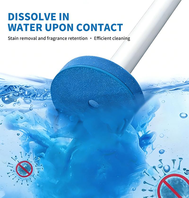 Toilet Scrubber Kit with Self-Cleaning Disposable Pads