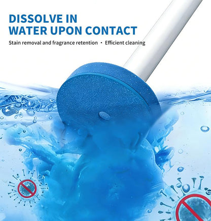 Toilet Scrubber Kit with Self-Cleaning Disposable Pads