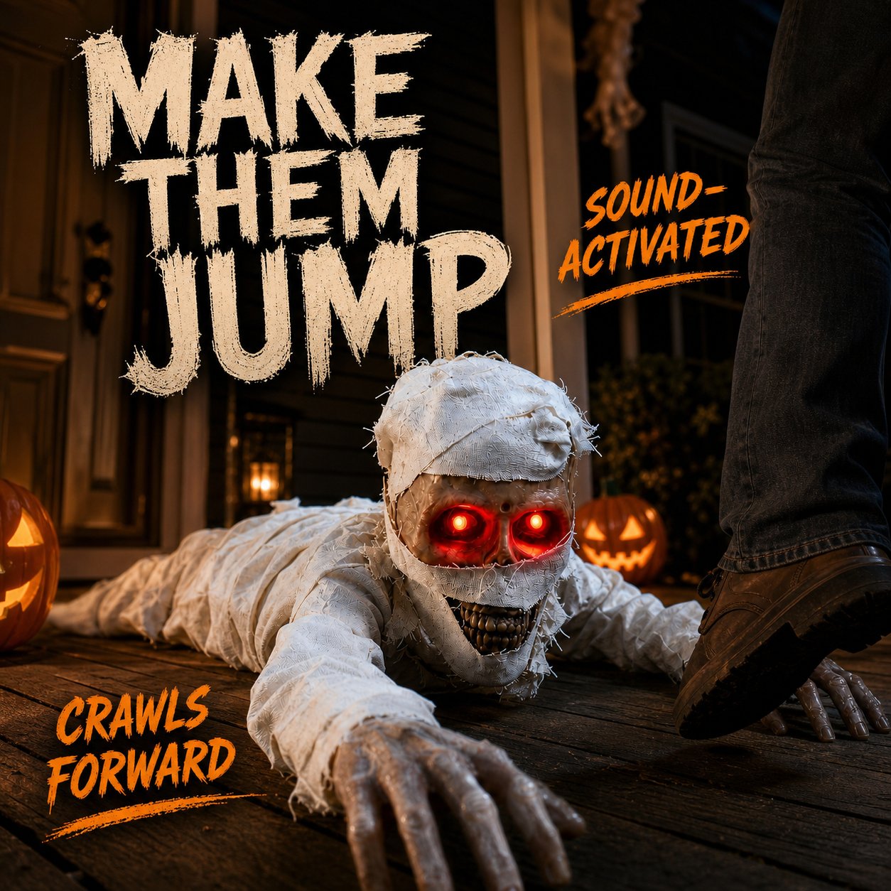 🧟Stop Using Static Halloween Decor — Get a Mummy That Crawls | Animated Scare Prop🎃