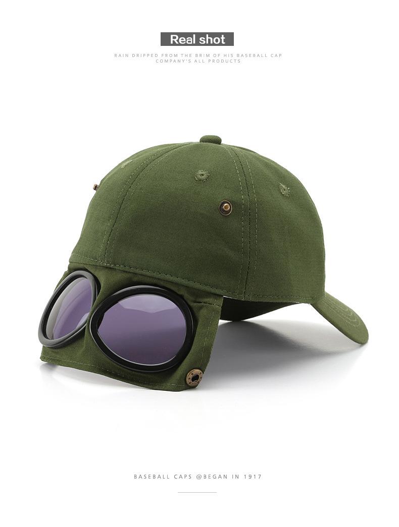 🧢 Men's Glasses-Friendly Pilot Cap