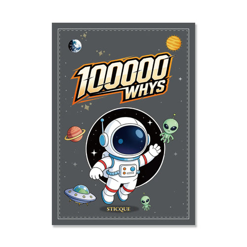 📚 100,000 Whys Kids Learning Notebook – Fun Educational Journal for Curious Young Minds