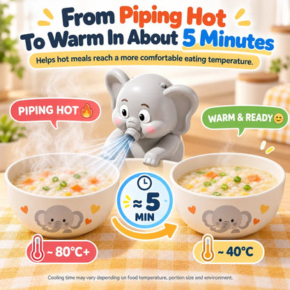 🐘 Hands-Free Food Cooling Fan – Cool Hot Meals Faster Without Blowing