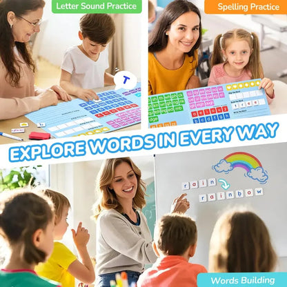 JoyCat Phonics Magnetic Letter Tiles- Hooked on Phonics