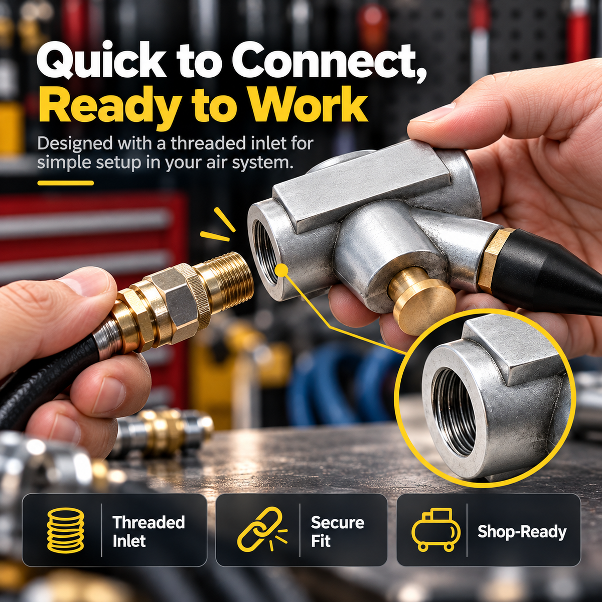 🔧✨ High-Pressure Air Nozzle