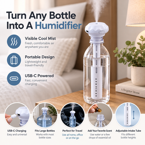 💦✨Portable USB-C Cool Mist Humidifier
