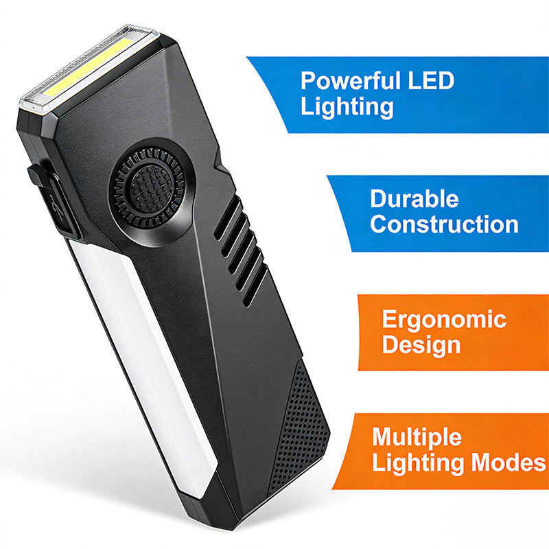 Magnetic Keychain Flashlight 400LM RGB UV Laser Rechargeable EDC Pocket Light