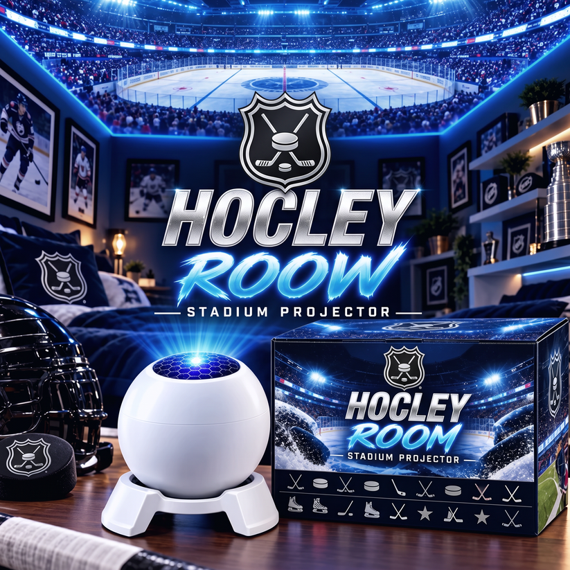🏒 Hockey Stadium Room Projector – Rink Atmosphere