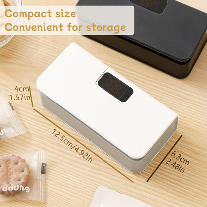 Rechargeable 2-in-1 Mini Bag Sealer & Cutter|Seal Freshness. Cut Waste. Save Every Bite.