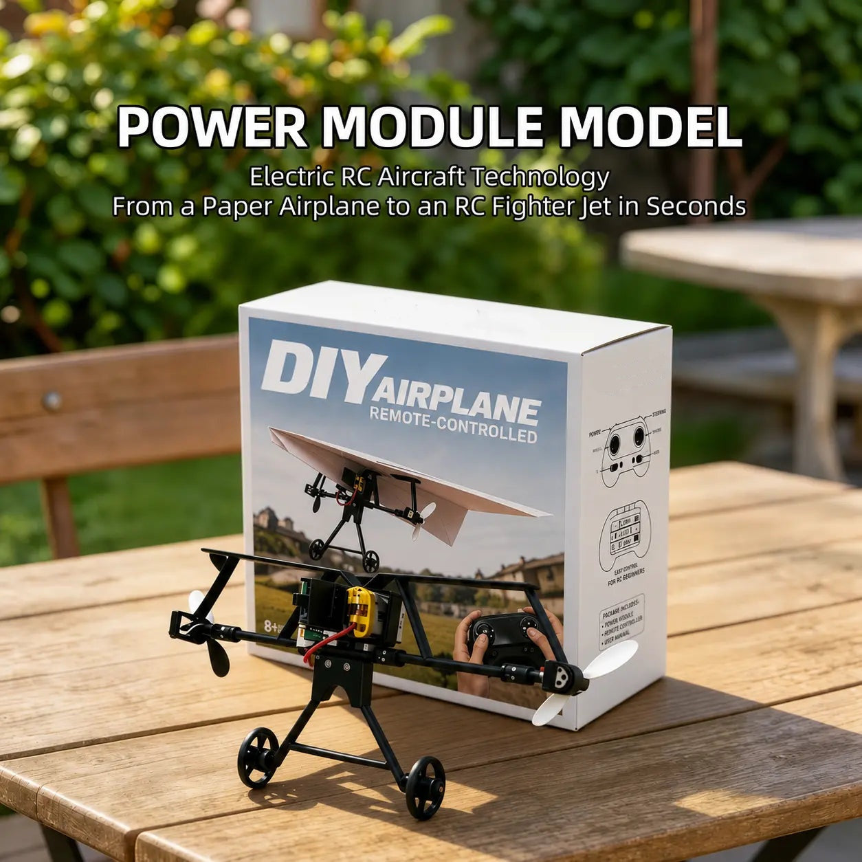 ✈️RC Powered Paper Airplane Kit – Build, Control & Fly Your Own Plane