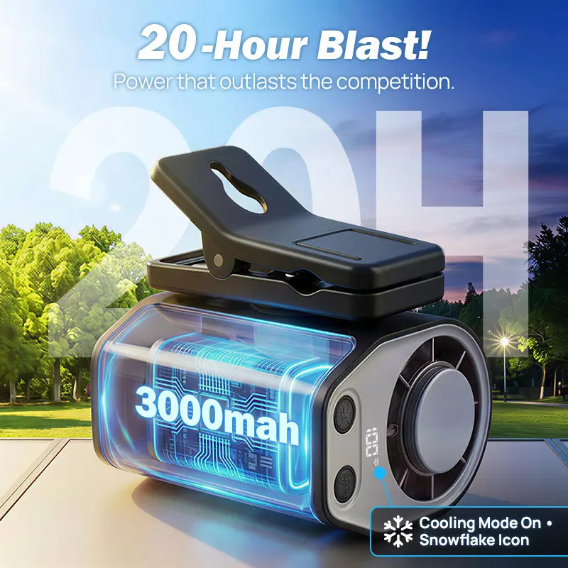 🔥2026 Car Clip On Fan with LED Display