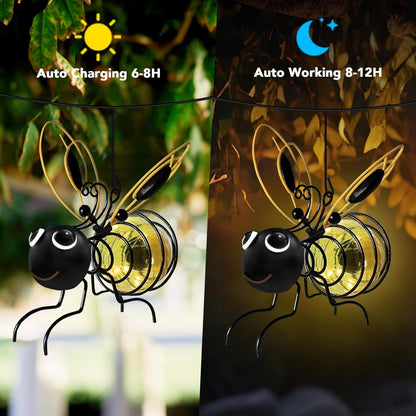 🐝Solar Bee Garden Lights – Hanging Waterproof Outdoor LED Garden Decor