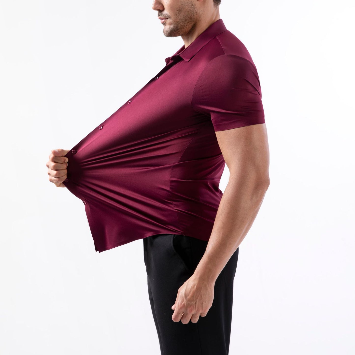 Seamless High Elasticity No-Iron Men's Shirt