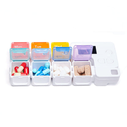 💊Smart Timed Reminder Pill Organizer | 7-Day Medication Alarm Box