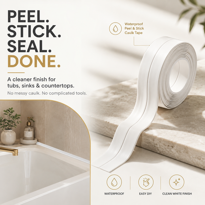 💧 Waterproof Peel & Stick Caulk Tape