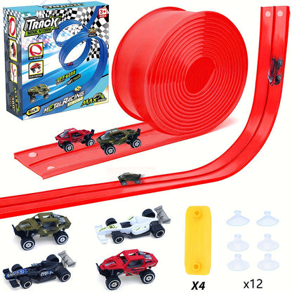 Kids' Flexible Suction Cup Race Track Set