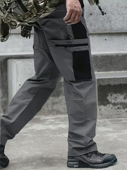 ⚡Hot Sales 49% OFF🔥Men's Solid Color Camouflage Printed Pocket Zipper Waterproof Tactical Work Pants