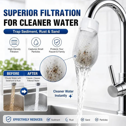 [Fits Faucets < 1"] 50 cotton filter bags disposable Cotton Faucet Filter Bags with 10 fastening straps 💧