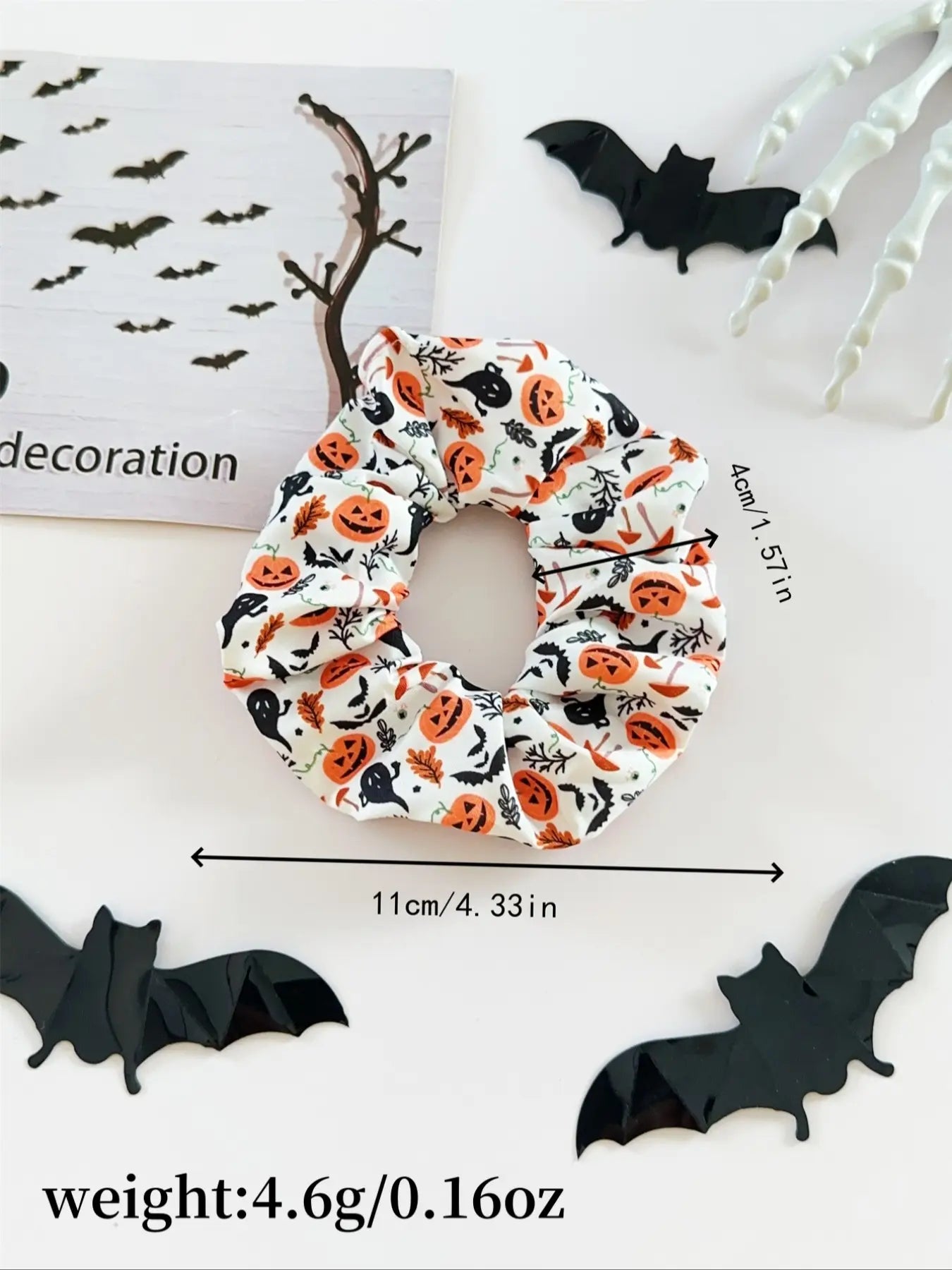 6-Piece Halloween Scrunchies Set – Spooky & Cute