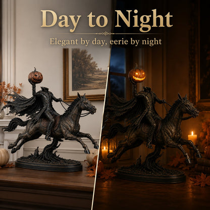 🎃🏇Midnight Chase Headless Horseman Statue(✨Same as the video)