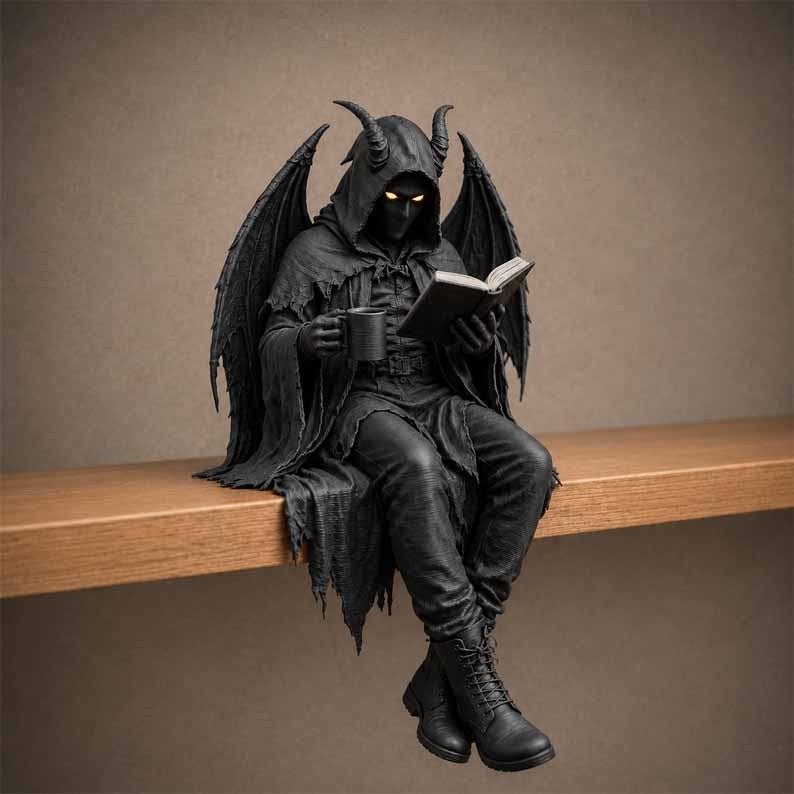🎁Last Day 50% OFF - Gothic Dark Fantasy Figure – A Quiet Guardian for Your Stories