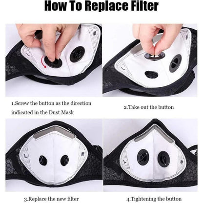 Reusable Carbon Filter Dust Mask – Built for Active Lifestyles