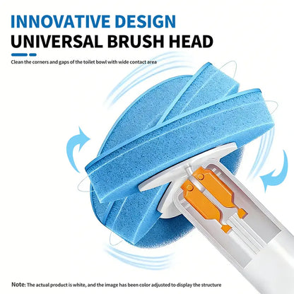 Toilet Scrubber Kit with Self-Cleaning Disposable Pads