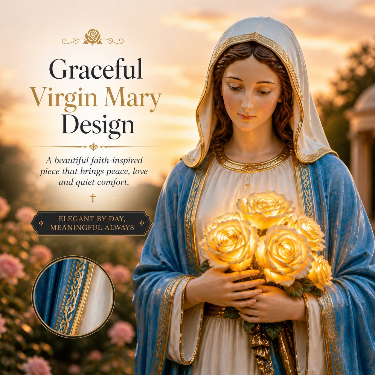 💗Solar-Powered Virgin Mary Garden Light