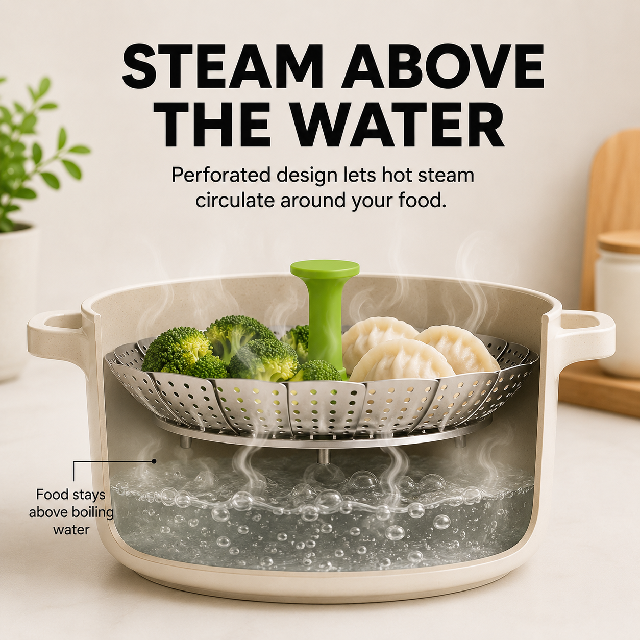 Expandable Steamer Basket – Turn Any Pot Into a Steamer