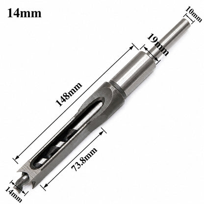 Square Hole Mortise Chisel Drill Bit for Woodworking